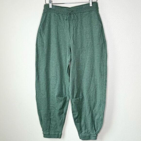 Free People Beach Freya Knit Pale Green Drawstring Pants - Women’s US S - Picture 1 of 9
